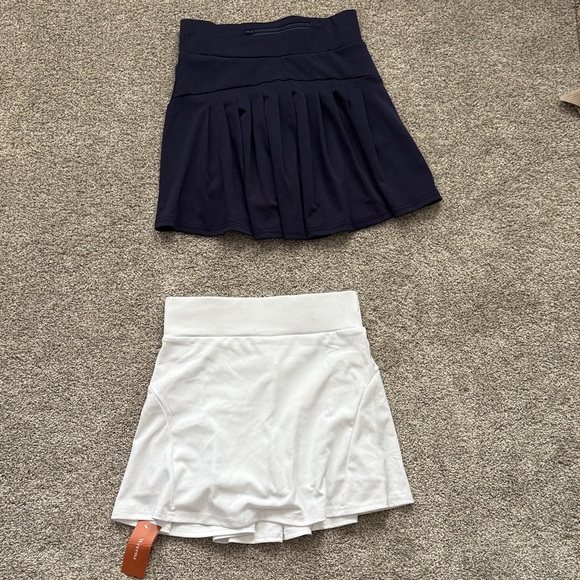 Werena Dresses & Skirts - Elegant Navy and White Women's Skirt Duo